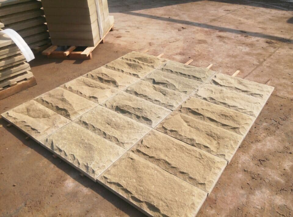 Yellow Sandstone natural face tiles